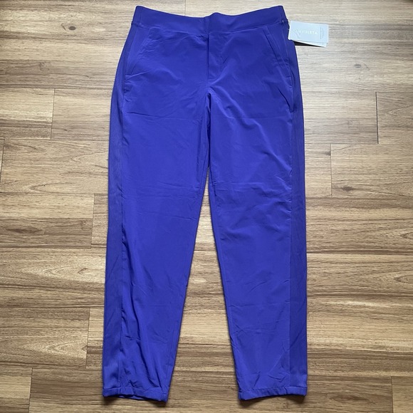 Athleta Pants - Athleta Pants Brooklyn Lined Tapered Mid Rise Jogger Pant Noble Blue NEW 14T